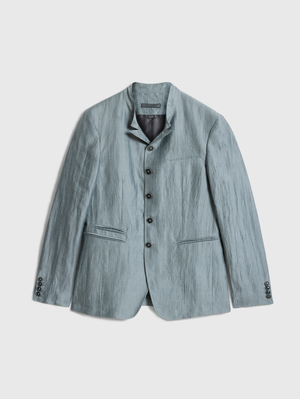 VARICK SLIM FIT SINGLE BREASTED CUT-AWAY JACKET WITH MULT