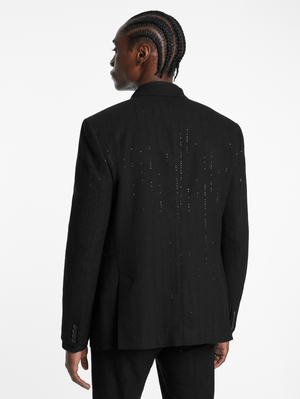 SLIM FIT SINGLE BREASTED CUT-AWAY JACKET WITH MULT