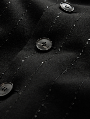 SLIM FIT SINGLE BREASTED CUT-AWAY JACKET WITH MULT
