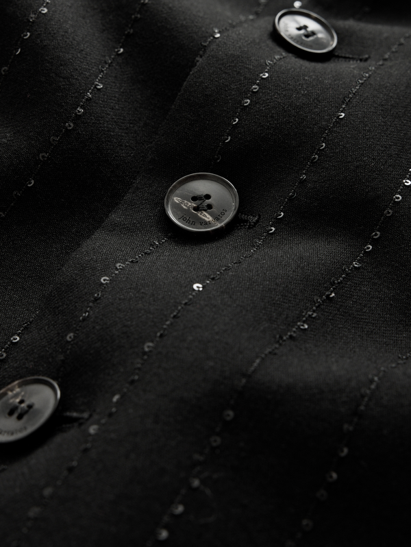 SLIM FIT SINGLE BREASTED CUT-AWAY JACKET WITH MULT