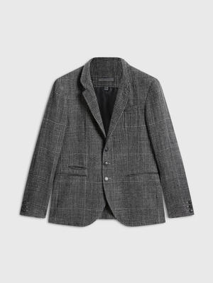 SLIM FIT MULTI BTN CLOSURE JACKET WITH STAND-UP WI