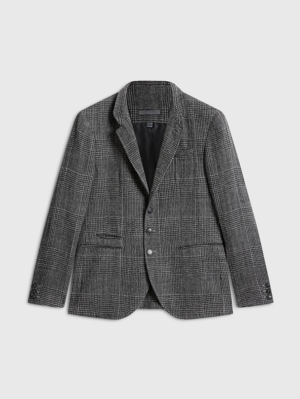 SLIM FIT MULTI BTN CLOSURE JACKET WITH STAND-UP WI