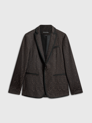 SLIM FIR BTN FRONT CLOSURE JACKET WITH SATIN TAPES