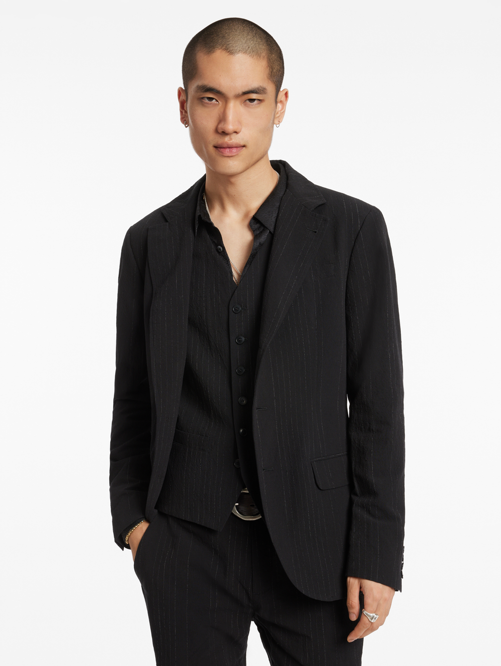 RIND JACKET SLIM FIT NOTCH LAPEL JACKET WITH FLAP POCKETS