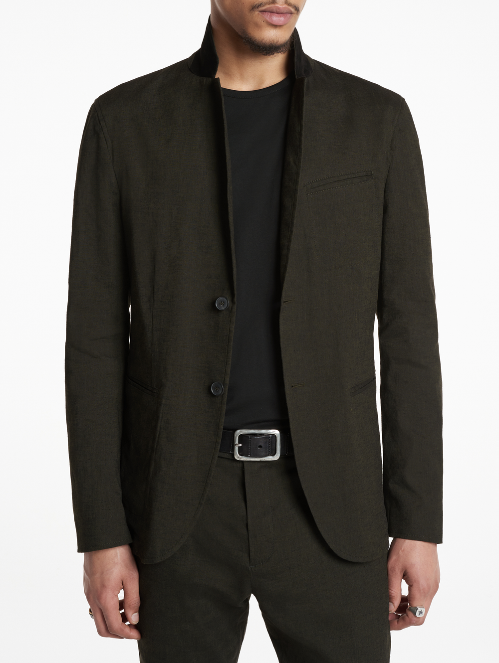 ALLEN SLIM FIT NOTCH LAPEL JACKET WITH UNLINED BODY