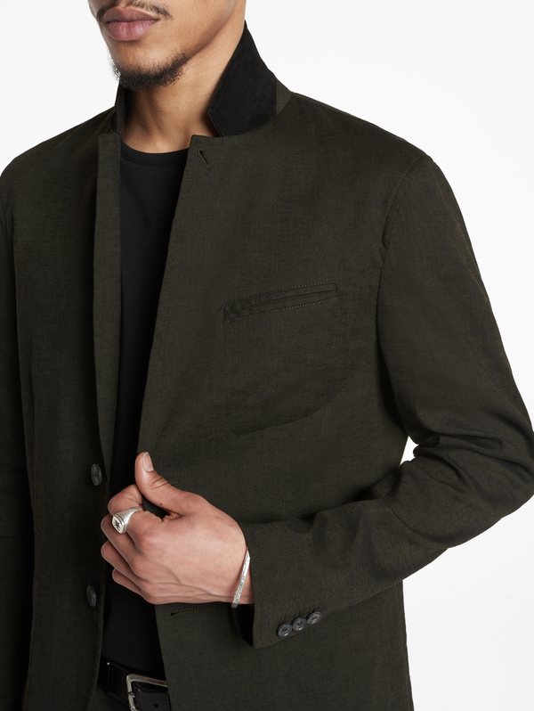 ALLEN SLIM FIT NOTCH LAPEL JACKET WITH UNLINED BODY