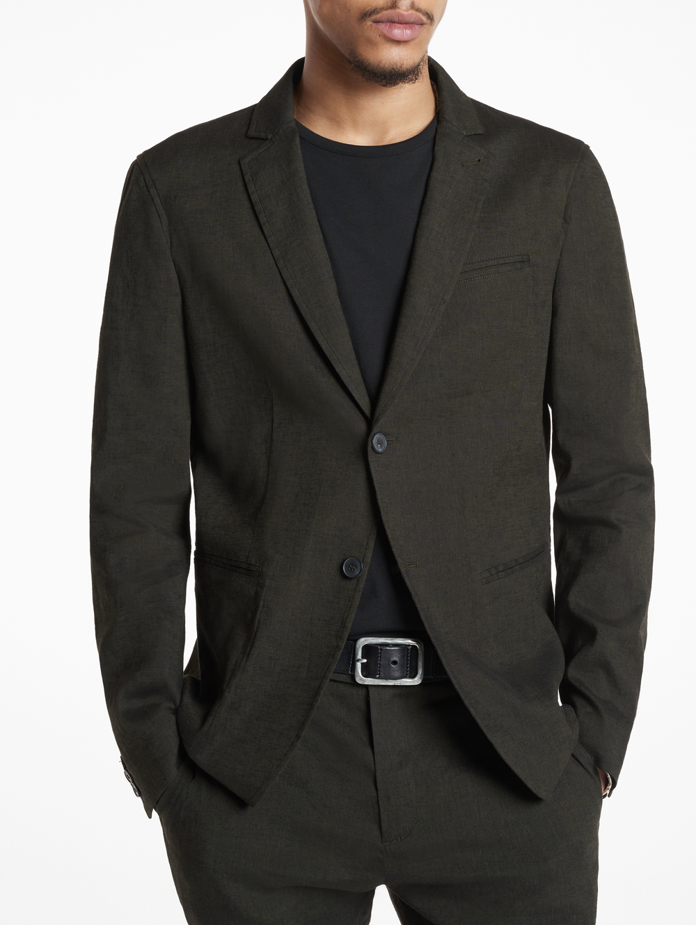 ALLEN SLIM FIT NOTCH LAPEL JACKET WITH UNLINED BODY