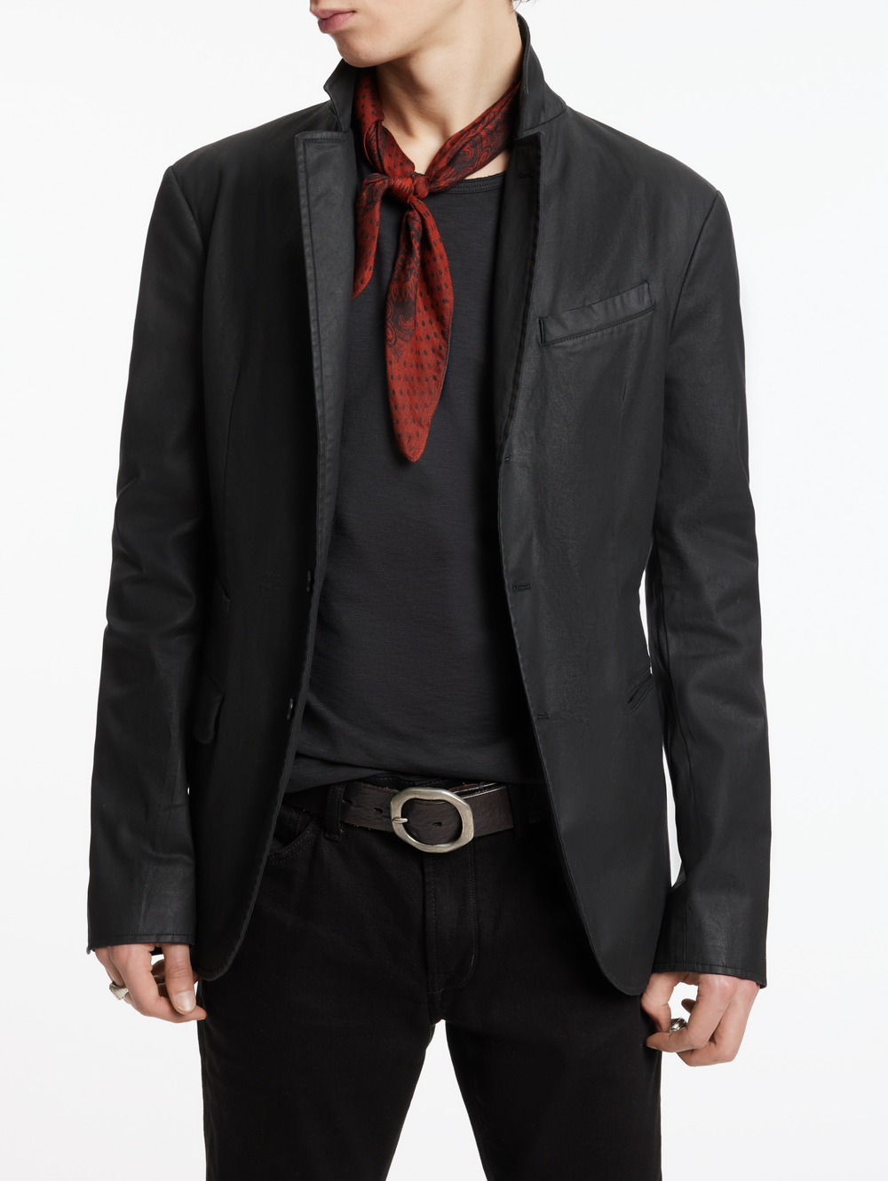 RIND SLIM FIT NOTCH LAPEL JACKET WITH FLAP POCKETS
