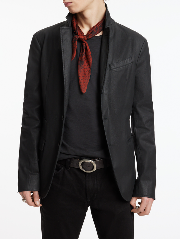 RIND SLIM FIT NOTCH LAPEL JACKET WITH FLAP POCKETS