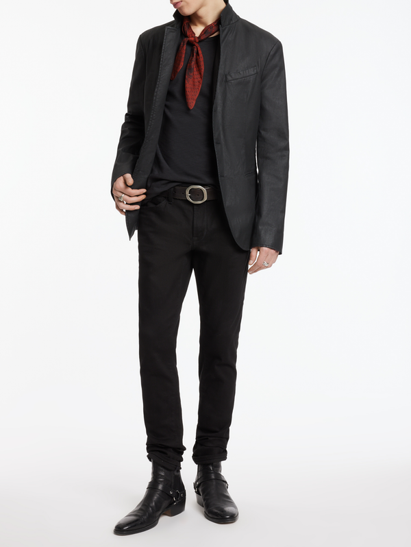 RIND SLIM FIT NOTCH LAPEL JACKET WITH FLAP POCKETS