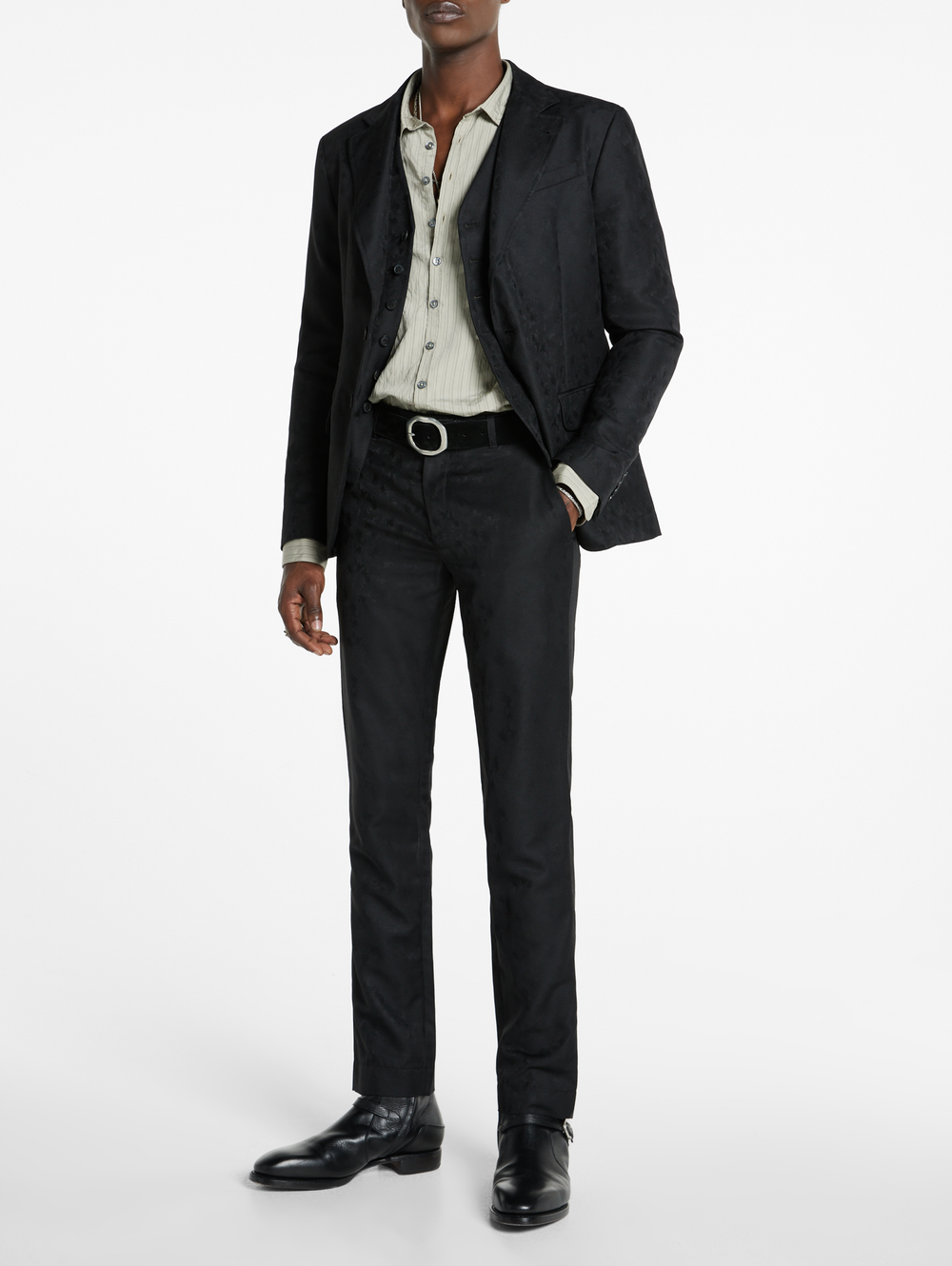 RIND SLIM FIT NOTCH LAPEL JACKET WITH FLAP POCKETS