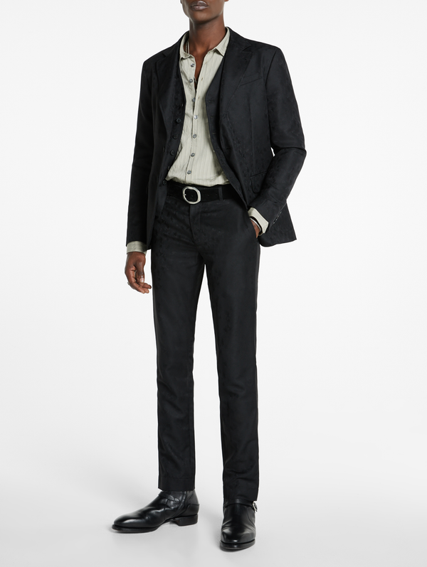 RIND SLIM FIT NOTCH LAPEL JACKET WITH FLAP POCKETS