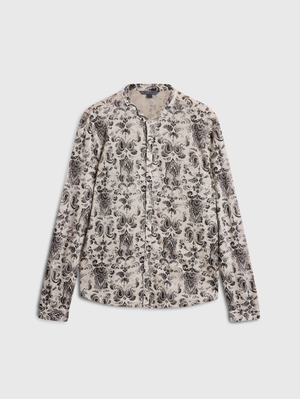 PADRIA REGULAR FIT LS WINGTIP COLLAR SHIRT WITH PA