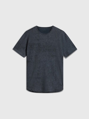 LUMEN TEXTURE CREW WITH RECORD PRINT