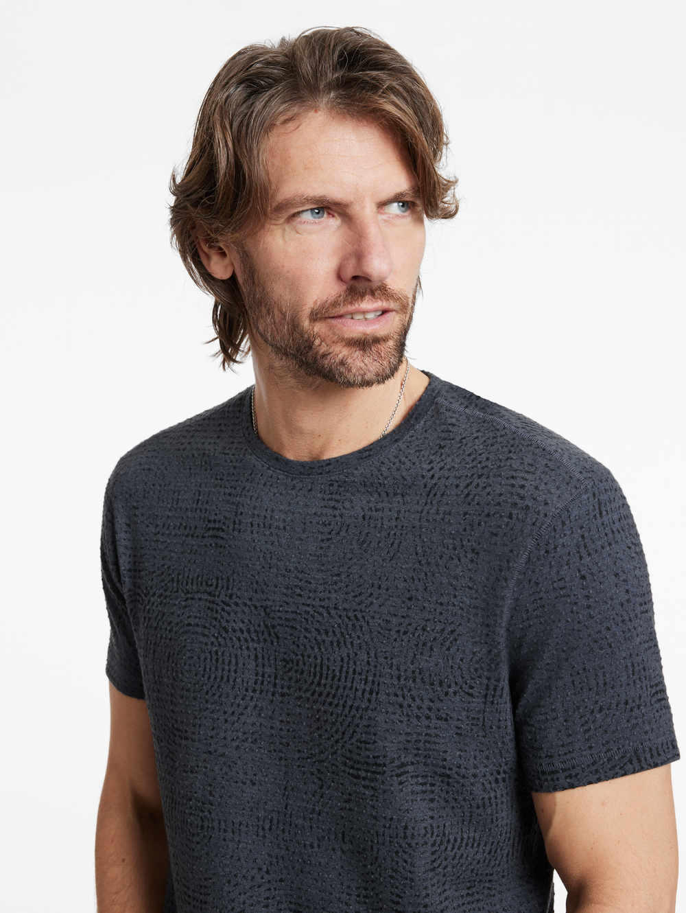 LUMEN TEXTURE CREW WITH RECORD PRINT