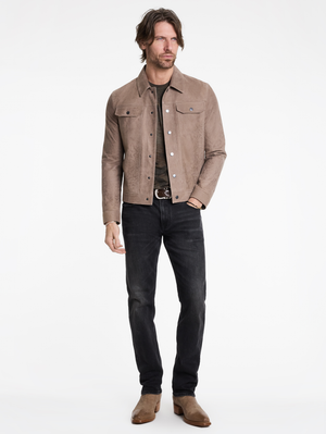 GOBI SS PALM PRINT BURNOUT CREW