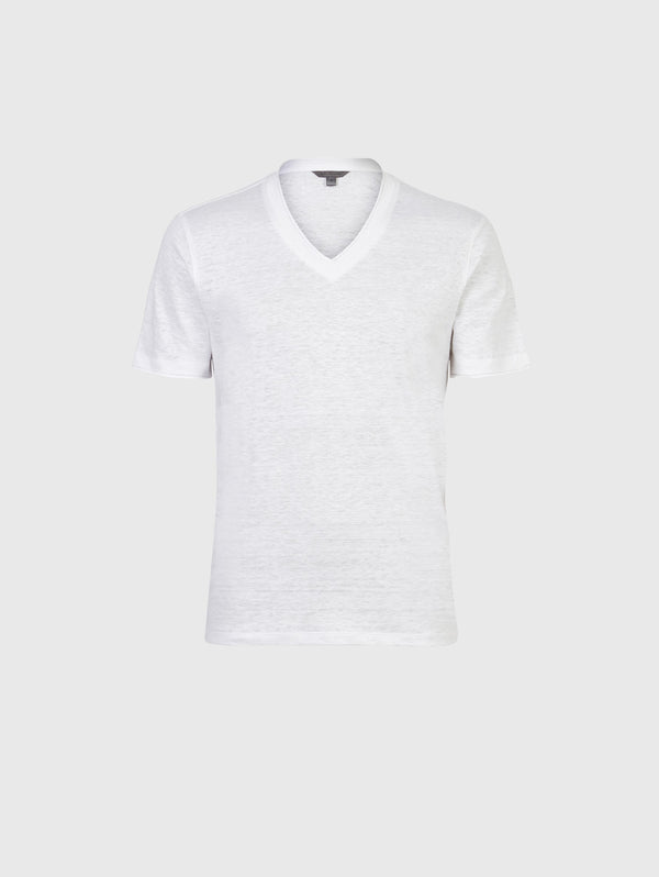 WOOSTER LINEN V-NECK