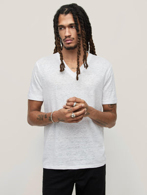 WOOSTER LINEN V-NECK