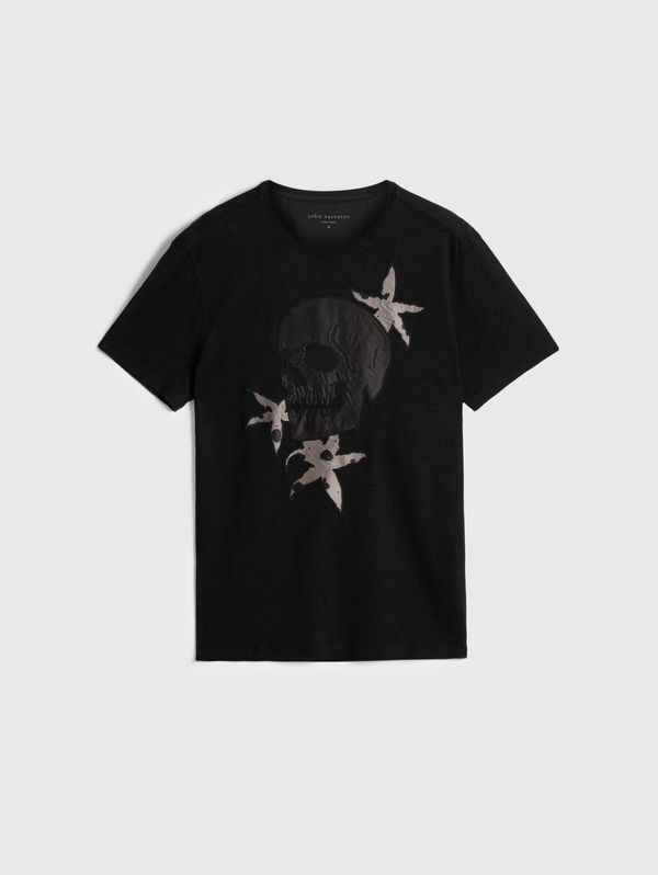 SS CREW TEE - FLORAL SKULL