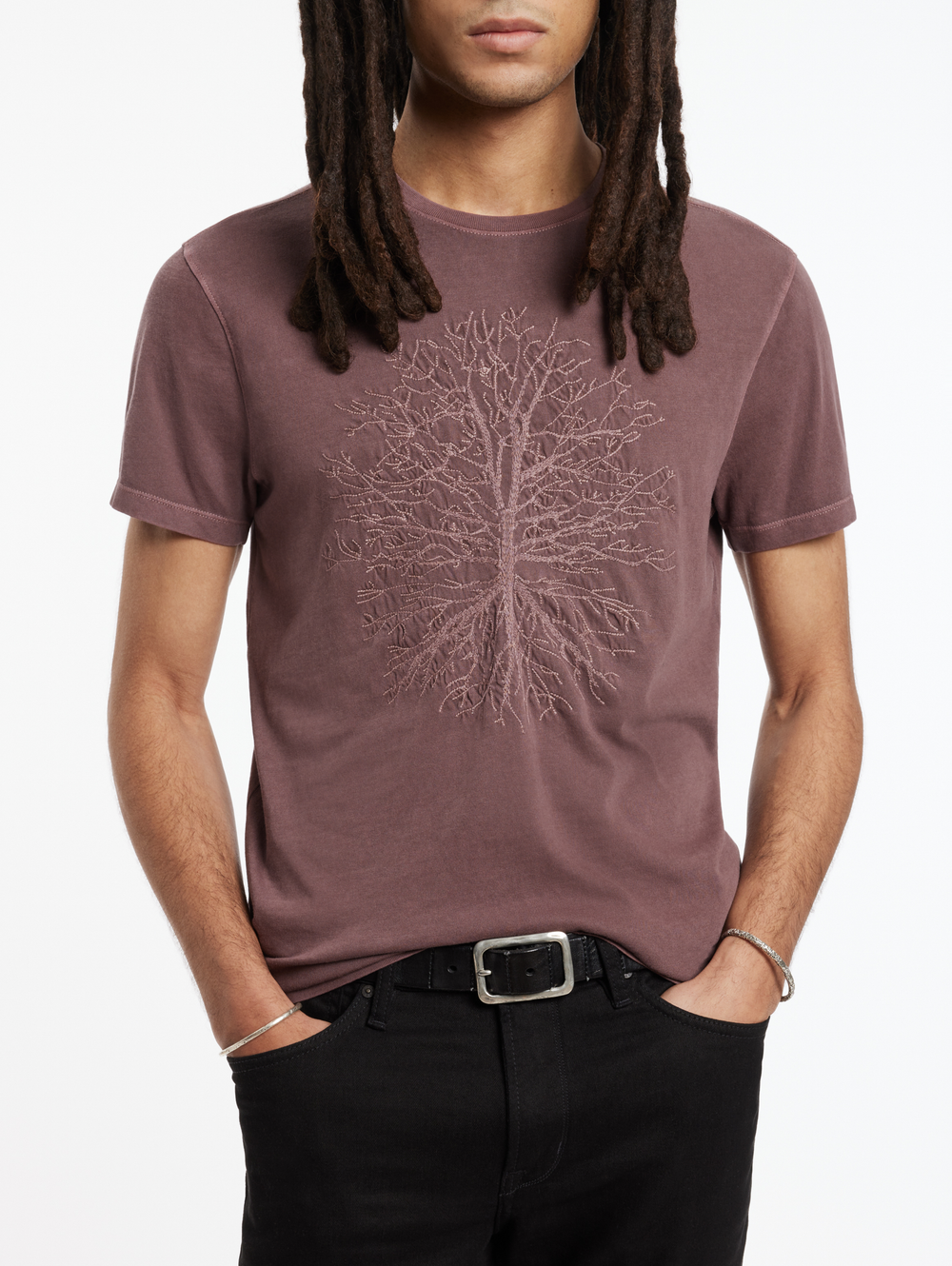 SS CREW TEE - PEACE TREE