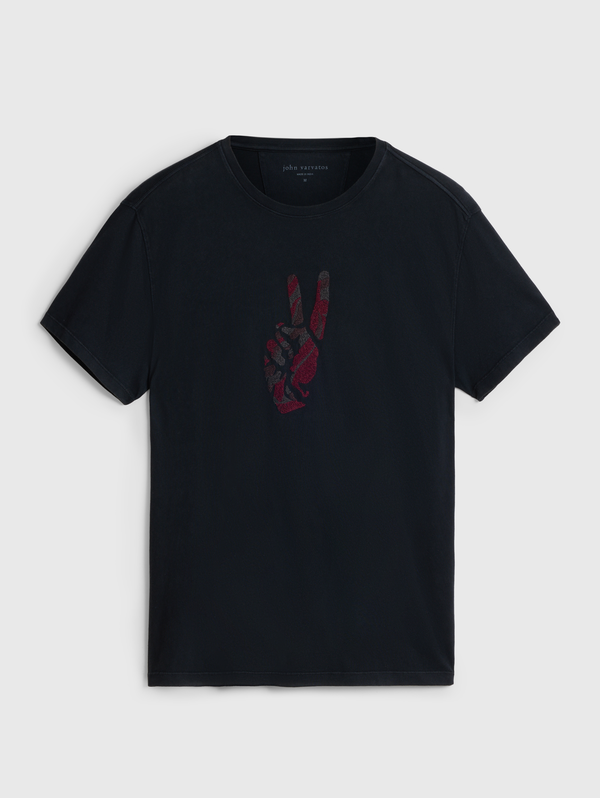 SS CREW TEE - PEACE HAND
