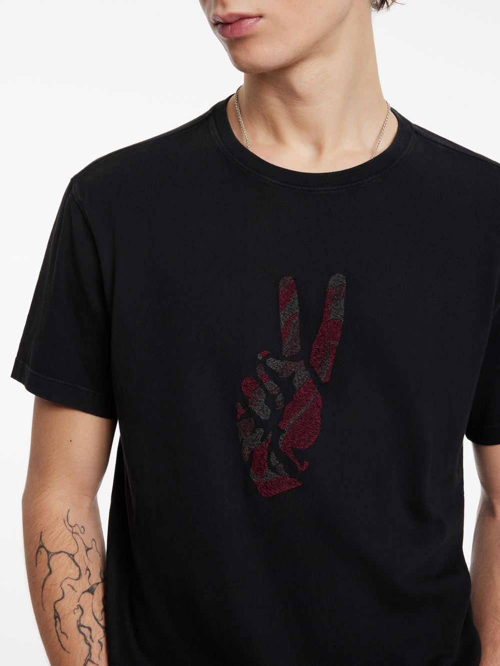 SS CREW TEE - PEACE HAND