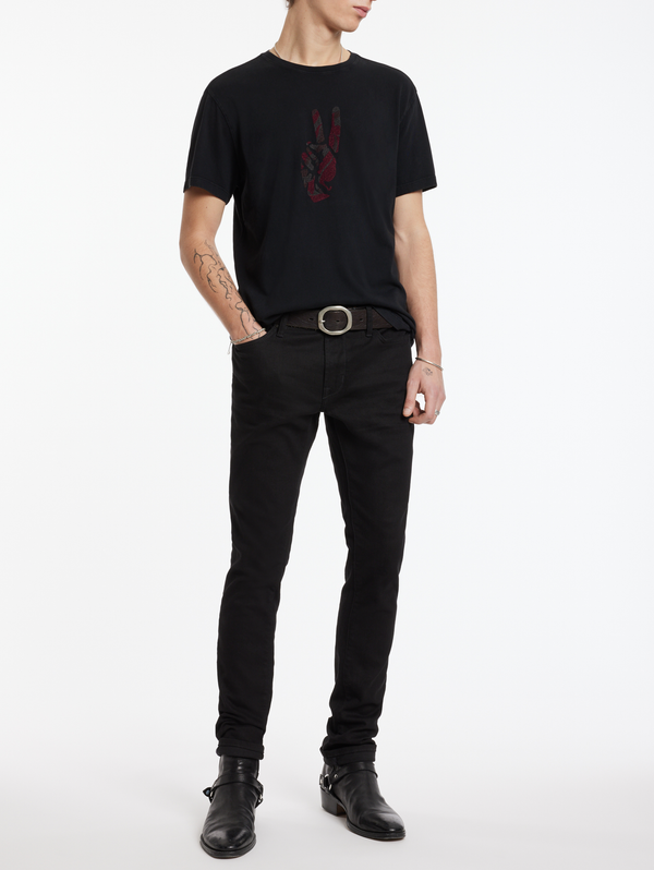 SS CREW TEE - PEACE HAND