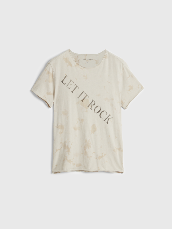 SS RAW EDGE TEE - LET IT ROCK