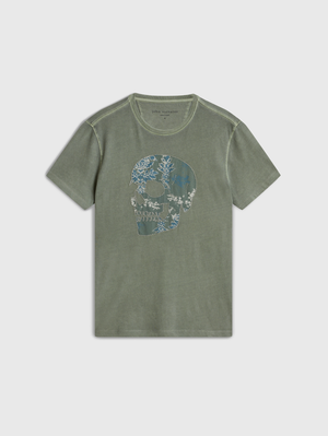 SS CREW TEE - APPLIQUE SKULL
