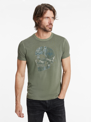 SS CREW TEE - APPLIQUE SKULL