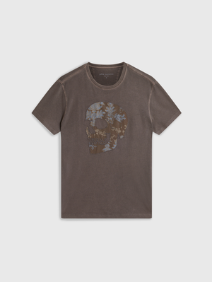 SS CREW TEE - APPLIQUE SKULL