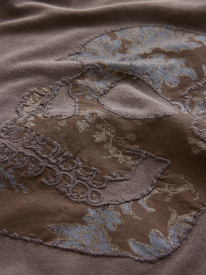 SS CREW TEE - APPLIQUE SKULL