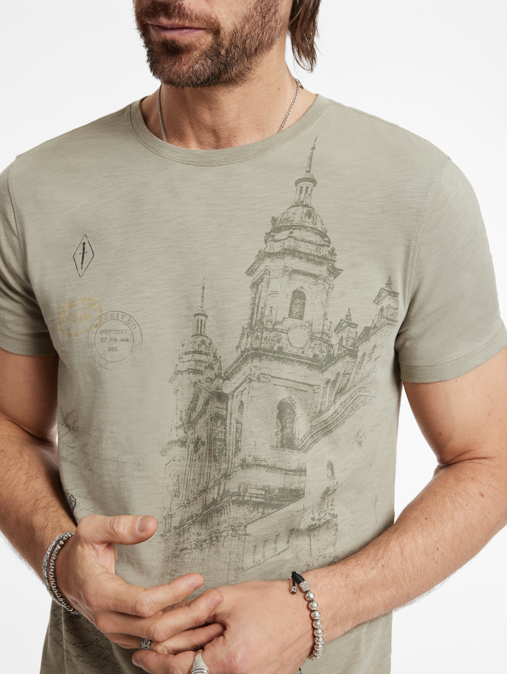 SS CREW TEE - TRAVELERS STAMPS