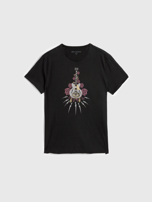 SS RAW EDGE TEE - GUITAR