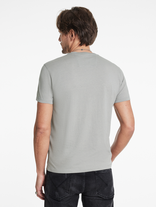 SS CREW TEE - PEACE EMBROIDERY
