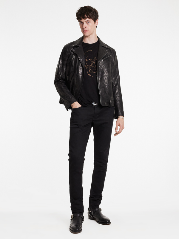 SS CREW TEE - EMBELLISHED SKULL