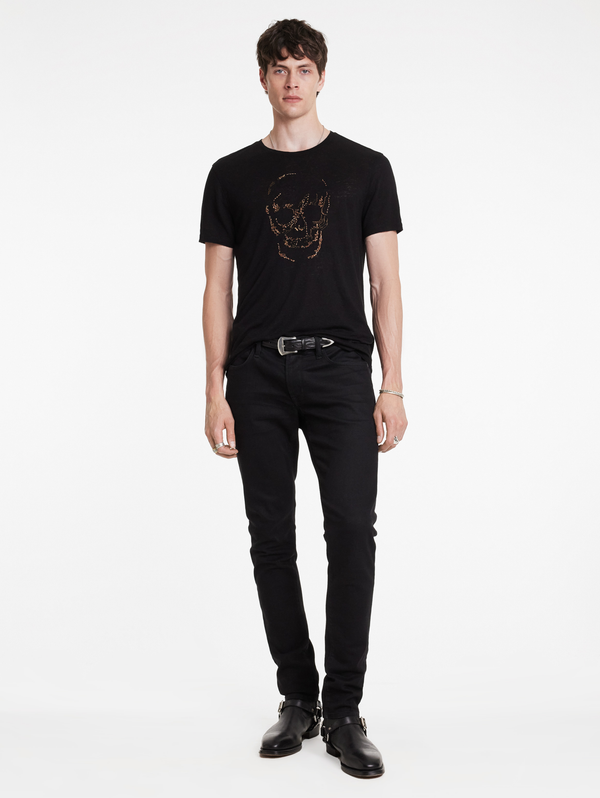 SS CREW TEE - EMBELLISHED SKULL