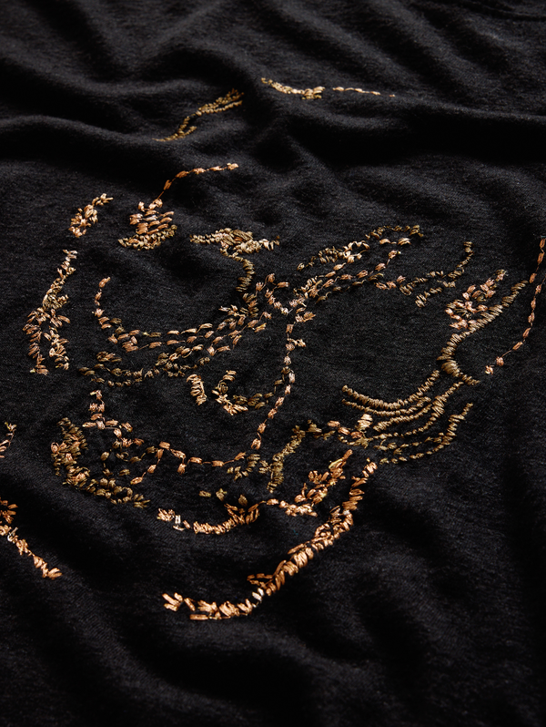 SS CREW TEE - EMBELLISHED SKULL