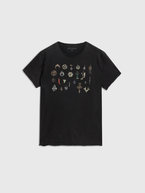 SS RAW EDGE TEE - PENDANTS