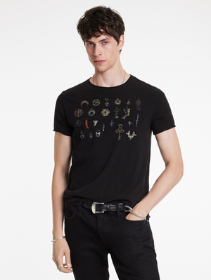 SS RAW EDGE TEE - PENDANTS