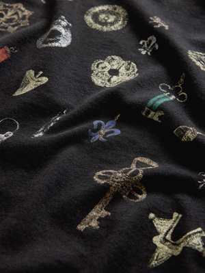 SS RAW EDGE TEE - PENDANTS