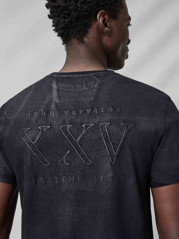 SS CREW TEE - 25TH ANNIVERSARY LOGO