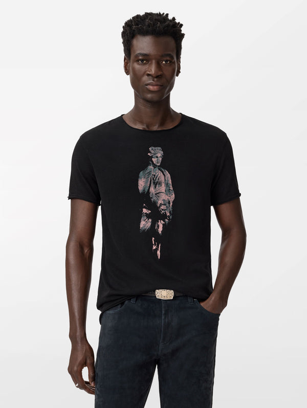 SS RAW EDGE TEE - SCULPTURE