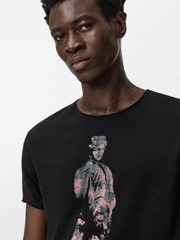 SS RAW EDGE TEE - SCULPTURE