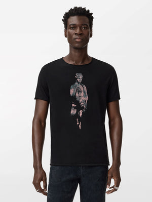 SS RAW EDGE TEE - SCULPTURE