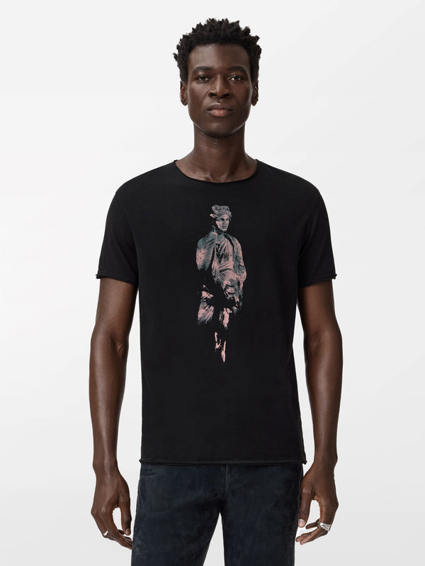 SS RAW EDGE TEE - SCULPTURE