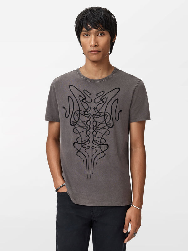 SS CREW TEE - ORNATE SNAKES
