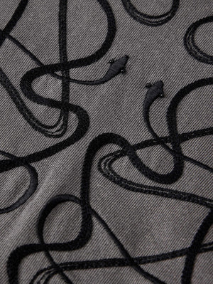 SS CREW TEE - ORNATE SNAKES