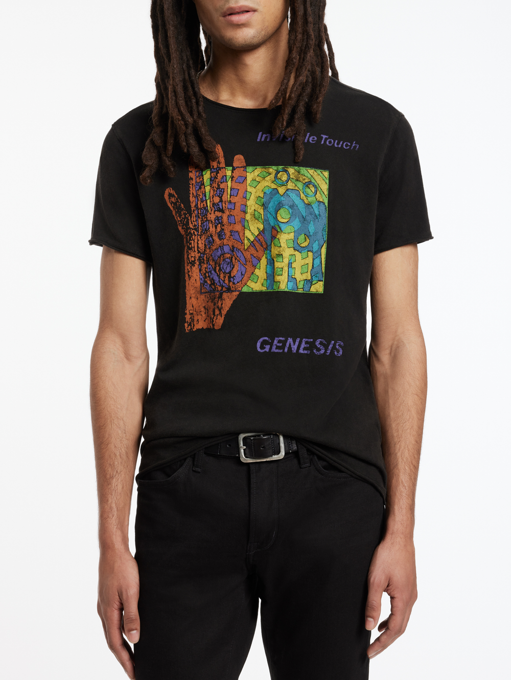 SS RAW EDGE TEE VINTAGE WASH - GENESIS INVISIBLE TOUCH