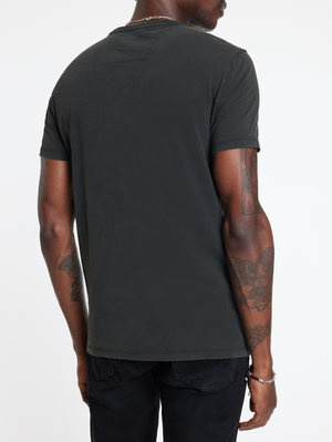 SS RAW EDGE TEE VINTAGE WASH -GENESIS EAGLE